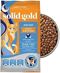 Solid Gold High Protein Real Chicken & Eggs Grain-Free Dry Cat Food, 12-lb bag