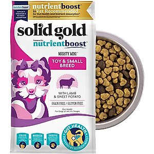 Solid Gold Toy & Small Breed Gut Health Real Lamb & Sweet Potato Grain-Free Dry Dog Food, 11-lb bag