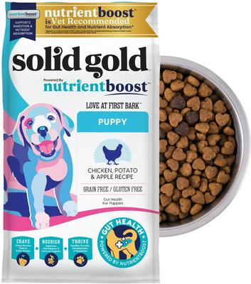 SOLID GOLD Puppy Gut Health Real Chicken Potato Apple Grain-Free