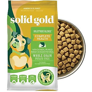 Solid Gold Sensitive Stomach Oatmeal, Pearled Barley & Ocean Fish Meal Whole Grain Dry Dog Food, 24-lb bag