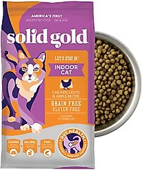 Solid Gold Real Chicken, Lentil & Apple Recipe Grain-Free Indoor Dry Cat Food, 12-lb bag