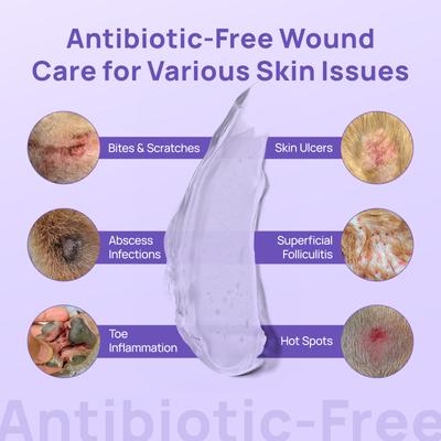 Show full view: HICC PET Antimicrobial Pet Hydro Gel Wound Care for Dogs, 3.4-fl oz bottle slide 8 of 11