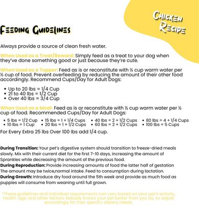 Show full view: Sprankles Chicken Recipe Raw Freeze-Dried Dog Food & Topper, 4-oz bag slide 9 of 11