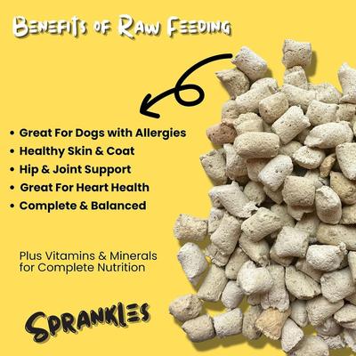Show full view: Sprankles Chicken Recipe Raw Freeze-Dried Dog Food & Topper, 4-oz bag slide 5 of 11