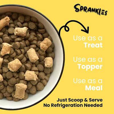 Show full view: Sprankles Chicken Recipe Raw Freeze-Dried Dog Food & Topper, 4-oz bag slide 3 of 11