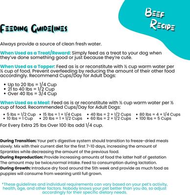 Show full view: Sprankles Beef Recipe Freeze-Dried Raw Dog Food & Topper, 4-oz bag slide 9 of 9