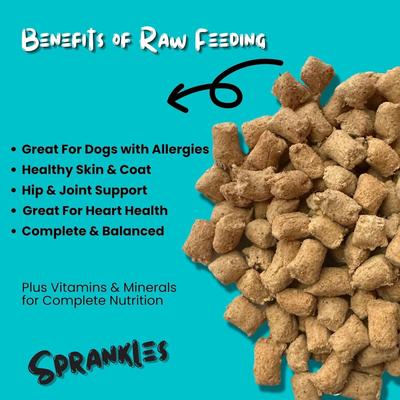 Show full view: Sprankles Beef Recipe Freeze-Dried Raw Dog Food & Topper, 4-oz bag slide 5 of 9