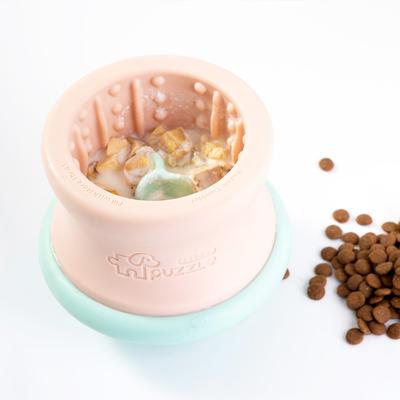 Show full view: PuzzleFeeder Interactive Puzzle Dog Toy, Pink, Large slide 5 of 9