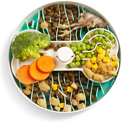 Show full view: PuzzleFeeder Slow Feeder Puzzle Dog Toy, Large, Green slide 5 of 10