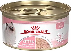 Royal Canin Feline Health Nutrition Kitten Loaf in Sauce Canned Cat Food, 3-oz, case of 4