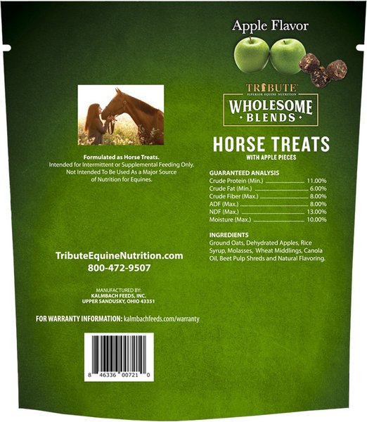 Show full view: Tribute Equine Nutrition Wholesome Blends Apple Horse Treats, 1.5-lb bag slide 2 of 3