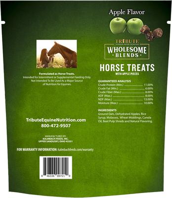 Show full view: Tribute Equine Nutrition Wholesome Blends Apple Horse Treats, 1.5-lb bag slide 2 of 3
