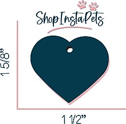 ShopInstaPets James Madison Dukes 2 Sided Heart Personalized Dog & Cat ID Tag slide 2 of 4