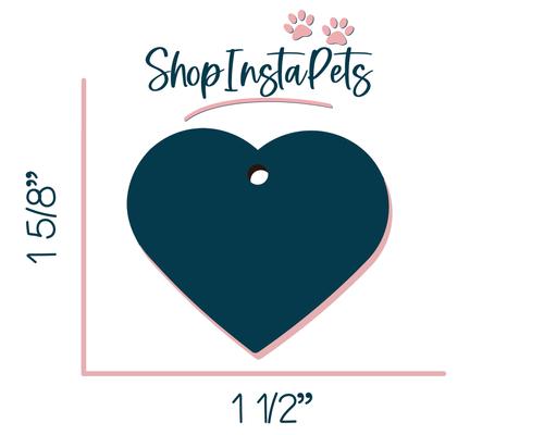 Show full view: ShopInstaPets Penn State Nittany Lions 2 Sided Heart Personalized Dog & Cat ID Tag slide 2 of 4