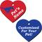 Show in main carousel: ShopInstaPets SMU Mustangs 2 Sided Heart Personalized Dog & Cat ID Tag slide 1 of 5