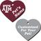 Show in main carousel: ShopInstaPets Texas A&M Aggies 2 Sided Heart Personalized Dog & Cat ID Tag slide 1 of 4