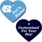 Show in main carousel: ShopInstaPets UNC Tar Heels 2 Sided Heart Personalized Dog & Cat ID Tag slide 1 of 4