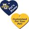 Show in main carousel: ShopInstaPets Marquette Golden Eagles 2 Sided Heart Personalized Dog & Cat ID Tag slide 1 of 4
