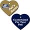 Show in main carousel: ShopInstaPets Georgia Southern 2 Sided Heart Personalized Dog & Cat ID Tag slide 1 of 4