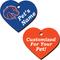 Show in main carousel: ShopInstaPets Boise State Broncos 2 Sided Heart Personalized Dog & Cat ID Tag slide 1 of 4