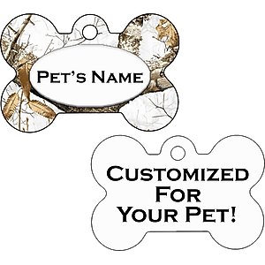 ShopInstaPets Realtree Edge 2 Sided Personalized Dog ID Tag