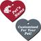 Show in main carousel: ShopInstaPets Washington State Cougars 2 Sided Heart Personalized Dog & Cat ID Tag slide 1 of 4