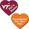 Show in main carousel: ShopInstaPets Virginia Tech Hokies 2 Sided Heart Personalized Dog & Cat ID Tag slide 1 of 4