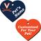 Show in main carousel: ShopInstaPets Virginia Cavaliers 2 Sided Heart Personalized Dog & Cat ID Tag slide 1 of 4
