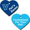 Show in main carousel: ShopInstaPets Villanova Wildcats 2 Sided Heart Personalized Dog & Cat ID Tag slide 1 of 4