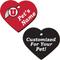 Show in main carousel: ShopInstaPets Utah Utes 2 Sided Heart Personalized Dog & Cat ID Tag slide 1 of 4