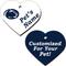 Show in main carousel: ShopInstaPets Penn State Nittany Lions 2 Sided Heart Personalized Dog & Cat ID Tag slide 1 of 4