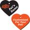 Show in main carousel: ShopInstaPets Oklahoma State Cowboys 2 Sided Heart Personalized Dog & Cat ID Tag slide 1 of 4