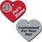 Show in main carousel: ShopInstaPets Ohio State Buckeyes 2 Sided Heart Personalized Dog & Cat ID Tag slide 1 of 4