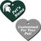 Show in main carousel: ShopInstaPets Michigan State Spartans 2 Sided Heart Personalized Dog & Cat ID Tag slide 1 of 4