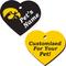 Show in main carousel: ShopInstaPets Iowa Hawkeyes 2 Sided Heart Personalized Dog & Cat ID Tag slide 1 of 4