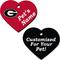 Show in main carousel: ShopInstaPets Georgia Bulldogs 2 Sided Heart Personalized Dog & Cat ID Tag slide 1 of 4