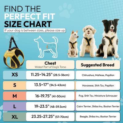 Show full view: Gooby Escape Free Easy Fit X Dog Harness, Miami Yellow, Medium: 16 to 19.75-in chest slide 3 of 7