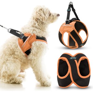 Gooby Escape Free Easy Fit X Dog Harness, Atlanta Peach, X-Small: 11.25 to 14.25-in chest