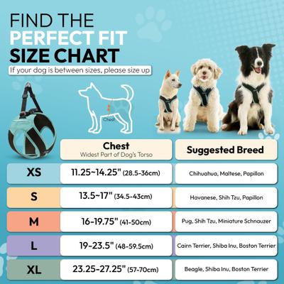 Show full view: Gooby Escape Free Easy Fit X Dog Harness, Seattle Blue, Medium: 16 to 19.75-in chest slide 4 of 8