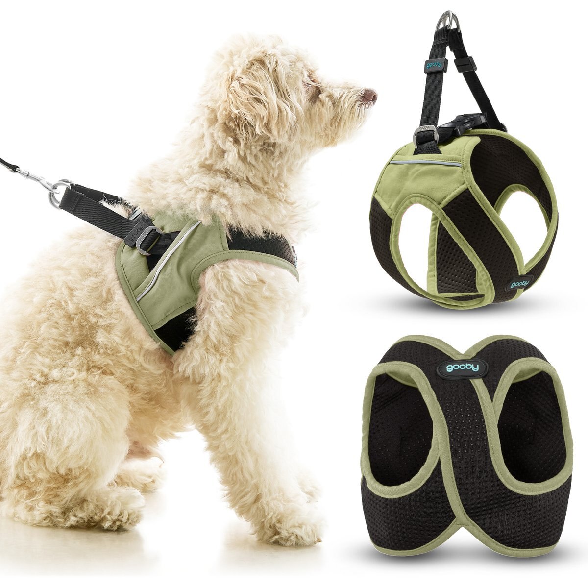 Gooby Escape Free Easy Fit X Dog Harness, Portland Green, Large: 19 to 23.5-in chest