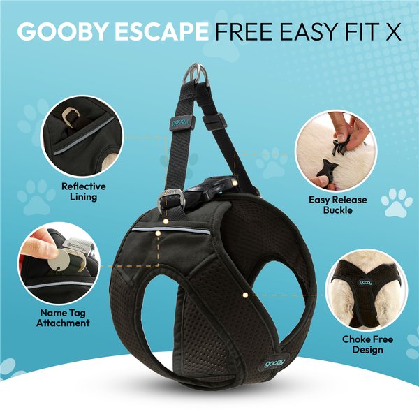 Gooby Escape Free Easy Fit X Dog Harness