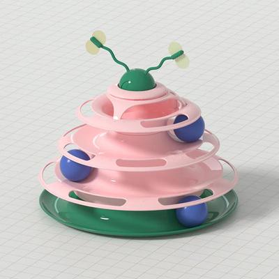 Show full view: Happy & Polly Interactive Insect Cat Spinner Toy, Pink slide 3 of 4