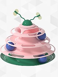 Happy & Polly Interactive Insect Cat Spinner Toy, Pink