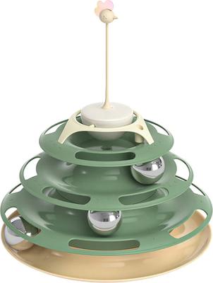 Show full view: Happy & Polly Interactive Insect Cat Spinner Toy, Green slide 3 of 3