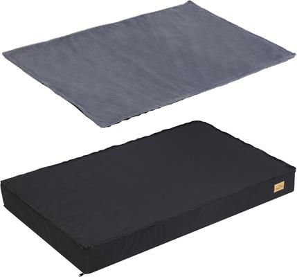 Show full view: BingoPaw Pillow Dog Bed with Removable Cover, Black, X-Large slide 6 of 10