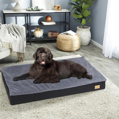 Show full view: BingoPaw Pillow Dog Bed with Removable Cover, Black, X-Large slide 3 of 10
