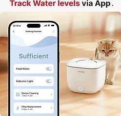 Pet Marvel Light Automatic Plastic Dog & Cat Water Fountain, 2-l slide 2 of 5