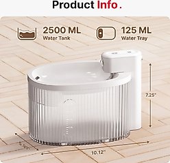 Pet Marvel Mini Rechargeable Battery Operated Cordless Dog & Cat Water Fountain, 2.5-l slide 2 of 8