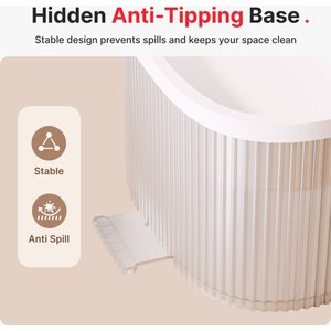 Pet Marvel Mini Rechargeable Battery Operated Cordless Dog & Cat Water Fountain, 2.5-l