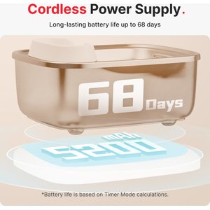 Pet Marvel F2 V2 Rechargeable Cordless Stainless Steel Dog & Cat Water Fountain, 236-oz